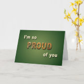 Trots op je Afstuderen Kaart (Gele Bloem)