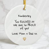 Trots op je bericht Afstuderen Keramisch Ornament