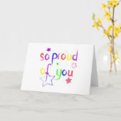 Trots op je gefeliciteerd kaart (Gele Bloem)