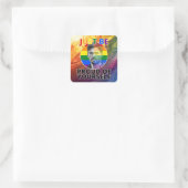 Trots op jezelf - Gay Pride Hispanic Mannelijk Vierkante Sticker (Tas)