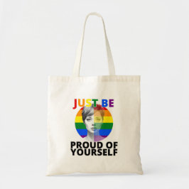Trots op jezelf - Gay Pride Vrouw Portrait Tote Bag