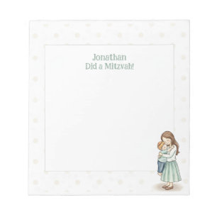 Trots op jou! Mom & Son Hug gepersonaliseerde mits Notitieblok