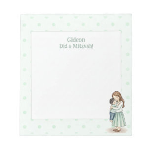 Trots op jou! Mom & Son Hug gepersonaliseerde mits Notitieblok