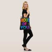 Trots op jou tote bag (Op model)