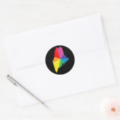 trots op maine. ronde sticker (Envelop)