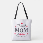 Trots op mama | Schattigee gepersonaliseerde Moede Tote Bag (Achterkant)
