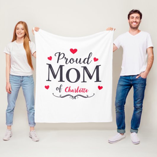 Trots op mama | Schattigee  Moederdag Fleece Deken (In situ)