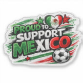 TROTS OP MEXICO Fan | Mexicaanse trots voetb Sticker (Voorkant)