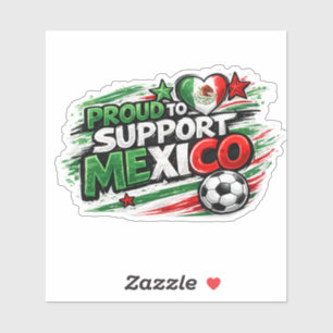 TROTS OP MEXICO Fan   Mexicaanse trots voetb Sticker