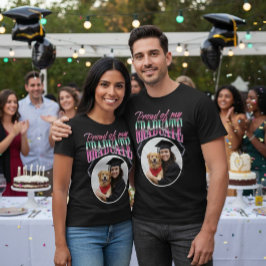 Trots op mijn afstuderen Custom Photo Cheesy Chrom T-shirt