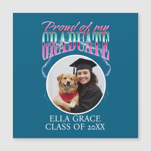 Trots op mijn Afstuderen Custom Pic Chrome Lightni (Voorkant)