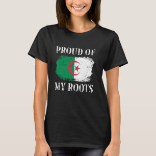 Trots op mijn Algerijnse roots Algerijnse vlag Alg T-shirt