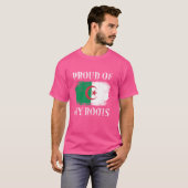 Trots op mijn Algerijnse roots Algerijnse vlag Alg T-shirt (Voorkant volledig)