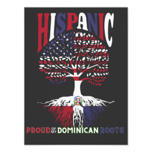 Trots op mijn Dominicaanse Republikeinse roots His Foto Afdruk