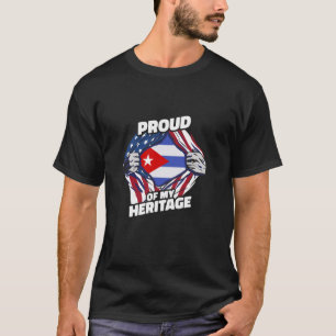 Trots op mijn erfgoed - Patriottische Cubaanse Ame T-shirt