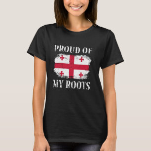 Trots op mijn Georgische roots Georgische vlag Geo T-shirt