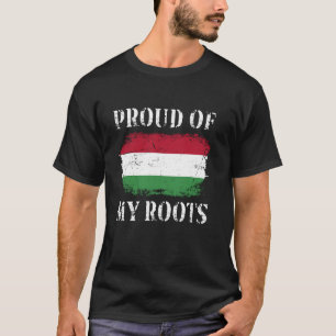 Trots op mijn Hongaarse roots Hongaarse vlag T-shirt