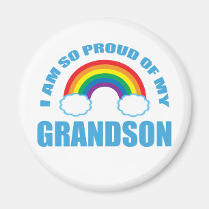 Trots op mijn kleinzoon Rainbow grootouders Magneet