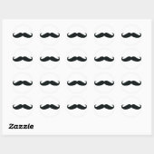 Trots op mijn Stache..... snor Ronde Sticker (Vel)