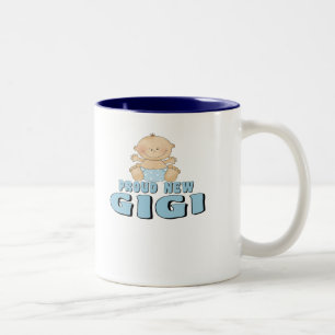 TROTS OP NIEUWE GIGI Baby Jongen Tweekleurige Koffiemok