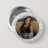 Trots op ons Afstuderen Custom Photo Afstuderen Ronde Button 7,6 Cm (Voorkant /achterkant)