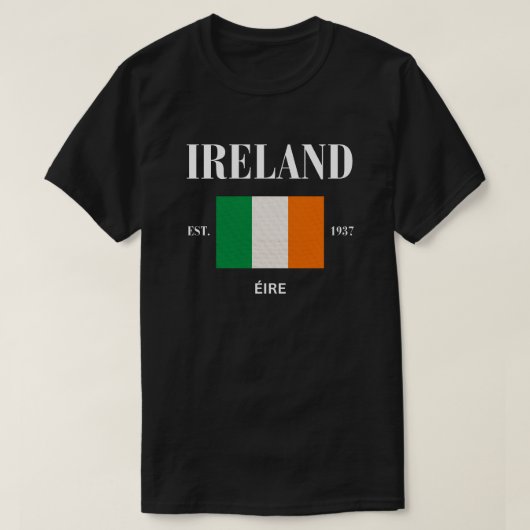 Trots op ons levendige Ierland Flag T-shirt (Design voorkant)