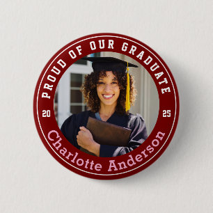 Trots op onze Afstuderen foto Ronde Button 5,7 Cm