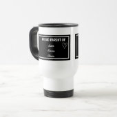 Trots op ouders met aangepaste namen - Vaderdag Reisbeker (Voorkant links)