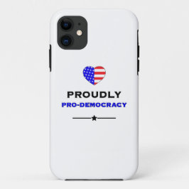 Trots op pro-democratie Case-Mate iPhone case