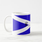 trots op schotel koffiemok (Links)