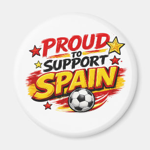 TROTS OP SPANJE Fan Patriottisch Spanje Voetbal Magneet