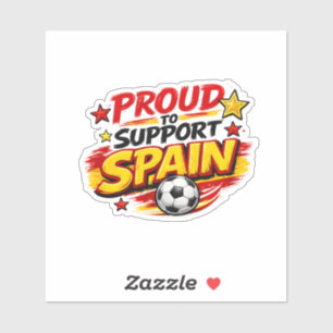 TROTS OP SPANJE Fan    Patriottisch Spanje Voetbal Sticker