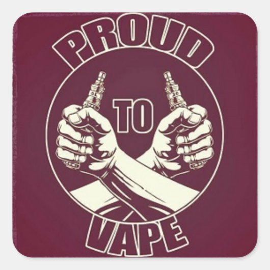 "Trots op Vape" Sticker (Voorkant)