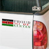 trots op zijn keniaanse Bumpersticker (Op Truck)