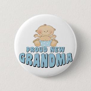 TROTS OPROUWDE Oma T-Shirt Ronde Button 5,7 Cm