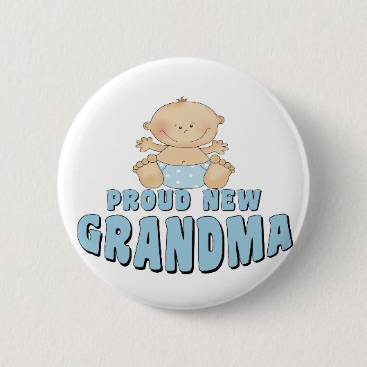 TROTS OPROUWDE Oma T-Shirt Ronde Button 5,7 Cm (Voorkant)