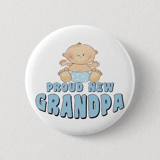 TROTS OPROUWDE Opa Jongen Ronde Button 5,7 Cm (Voorkant)