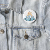 TROTS OPROUWDE Opa Jongen Ronde Button 5,7 Cm (In situ)