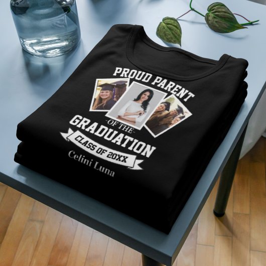 Trots Ouder Afstuderen 3 Fotocollage T-shirt