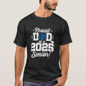 Trots Pap Cheerleader Class van 2025 Cheer Senior T-shirt (Voorkant)