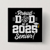 Trots Pap Cheerleader Class van 2025 Cheer Senior Vierkante Button 5,1 Cm (Voorkant)
