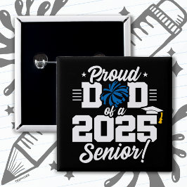 Trots Pap Cheerleader Class van 2025 Cheer Senior Vierkante Button 5,1 Cm