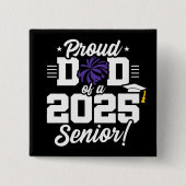 Trots Pap Cheerleader Class van 2025 Cheer Senior Vierkante Button 5,1 Cm (Voorkant)