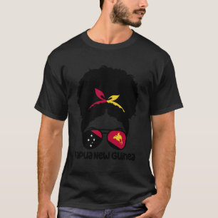 Trots Papoea Afro Hair Papoea Nieuw-Guinea Roots T-shirt