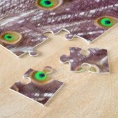 trots pauwenhoen legpuzzel (Zijkant)