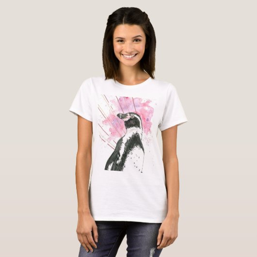 trots pinguïn t-shirt (Voorkant volledig)