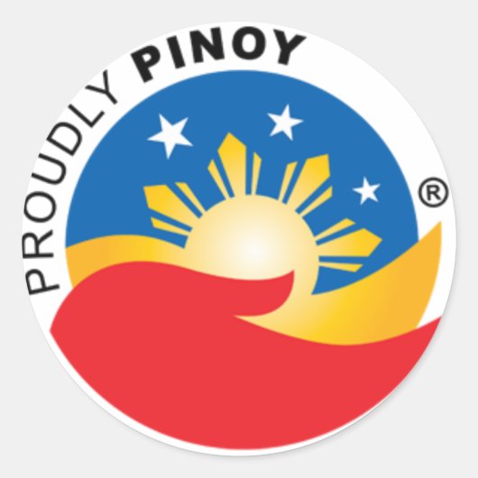 Trots Pinoy Officiële Sticker (Voorkant)