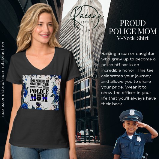 Trots Politie Mam T-shirt