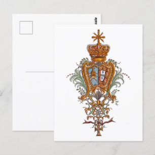 Trots Portugees Patriot Koninklijk Wapen Briefkaart
