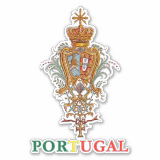 Trots Portugees Patriot Koninklijk Wapen Sticker